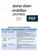 Pentaksiran Dalan Pendidikan