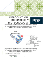 Biotecnología aplicada en industrias