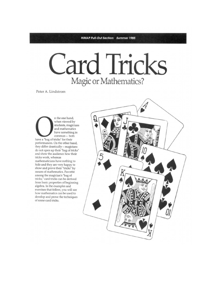 Card Tricks Magic or Math | PDF