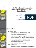 Bundle Risk Based Inspection Using API 581 Case Study