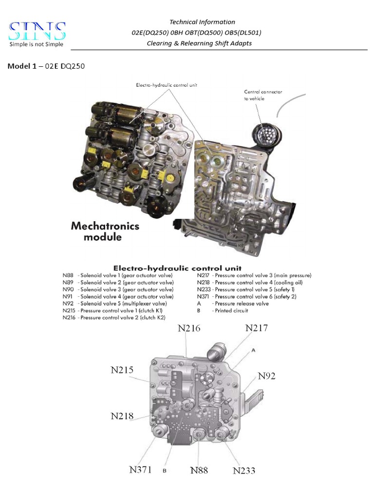 02e (Dq250) 0bh Obt (Dq500) Ob5 (Dl501) Inf Tec | PDF | Vehicles ...