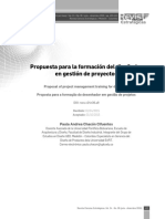 Propuesta para La Formación Del Diseñador en Gestión de Proyectos