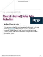 Thermal (Overload) Motor Relay Protection