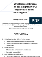 Gizi sebagai Sentral dalam Pembangunan Strategi untuk Aksi Skala Besar