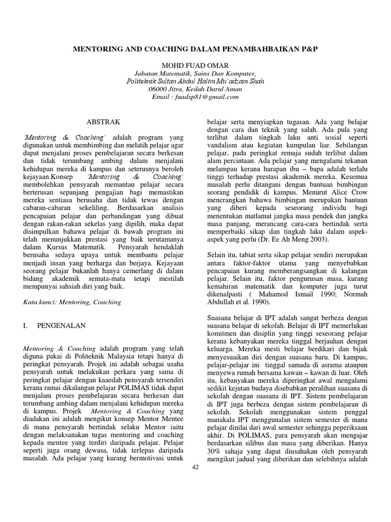 Kemahiran Asas Coaching Modul 1