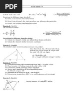 Devoir Maison Maths Quatrieme 7