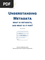 Understanding Metadata