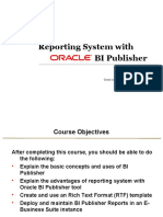 Reporting System with BI Publisher