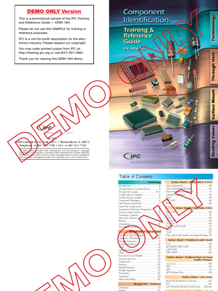 IPC Training and Reference Guide - DRM-18H | PDF | Capacitor ...