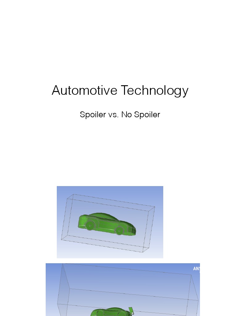 Automotive Technology Spoiler vs. No Spoiler PDF