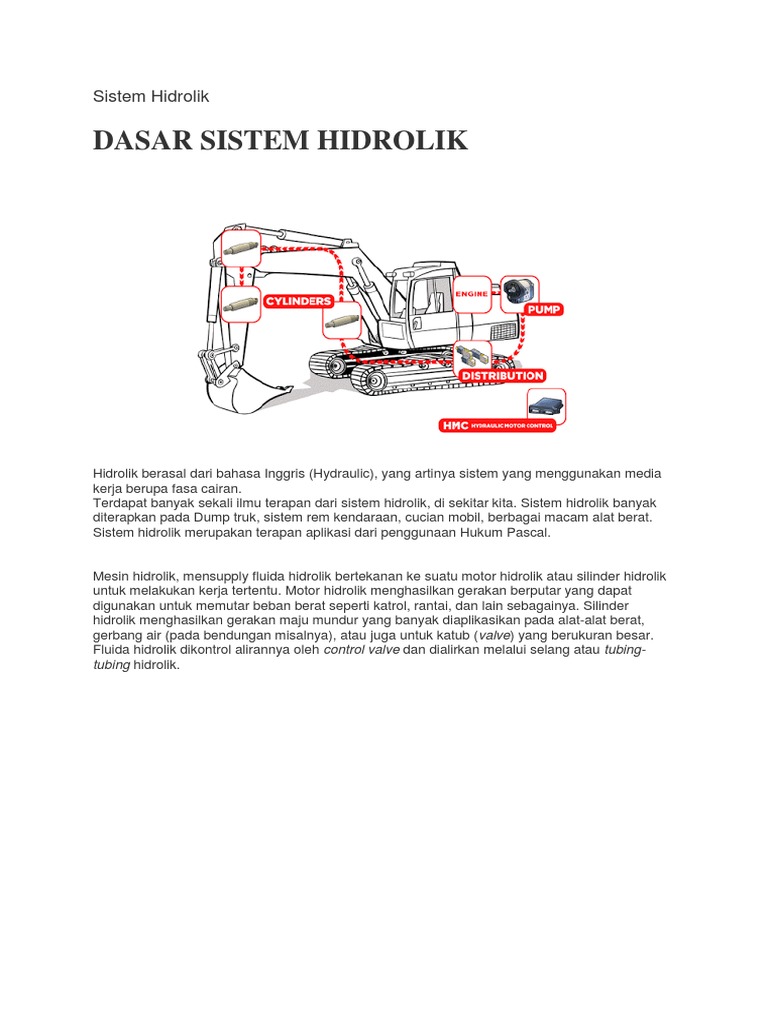 Sistem Hidrolik Pdf Teknologi Rekayasa
