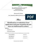 Application Web de La Gestion de Paie Dans Un Etablissement Scolaire