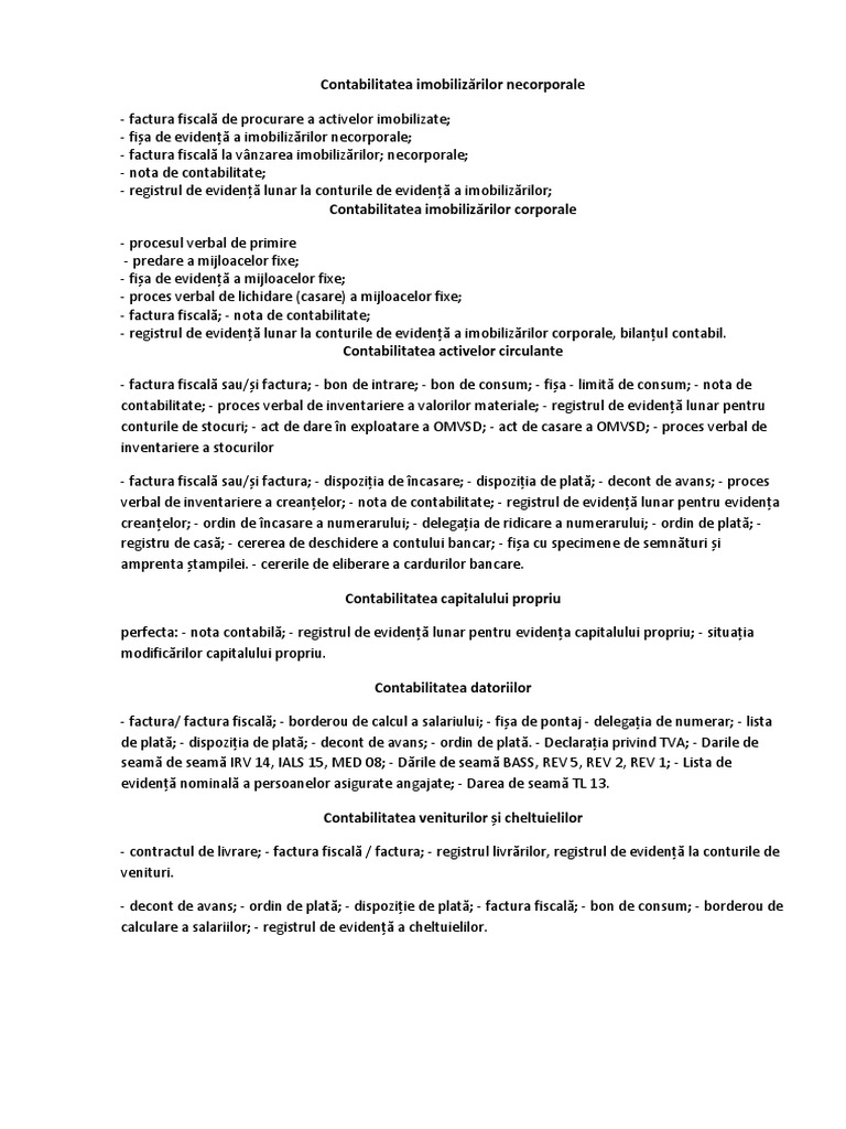 Documente Necesare