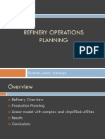 Refinery Operations Planning Final
