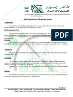 Methood Statement of Membrane System