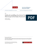 Multiscale Modelling of An Atomic Force Microscope For The Study