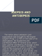 Introduction in Surgery ASEPSIS AND ANTISEPSIS