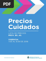 Precios Cuidados - Lista Mayo 2018 para Buenos Aires