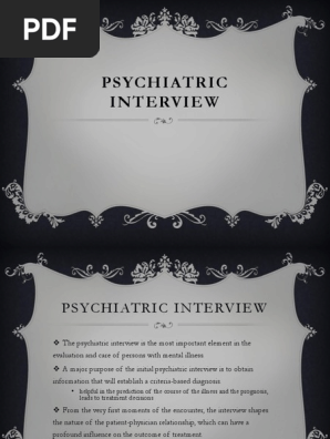 Psychiatric Interview
