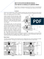 Supplement To Pd12C/Pd15B Service Manual - Service Notes For The Pd17A Hydraulic Planetary Winch