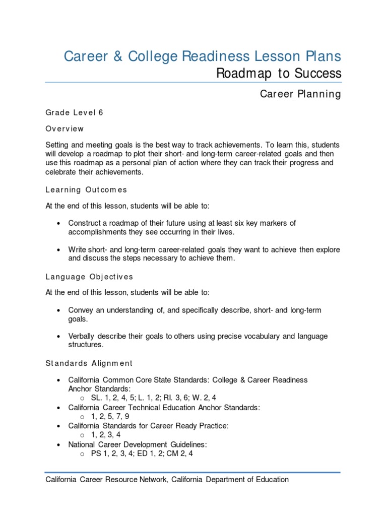 Roadmap 2 Success 2017 R 1 | PDF | Goal | Behavior Modification