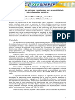 Ergonomia e Design Universal Contribuindo para A Acessibilidade Integral em Sítios Históricos