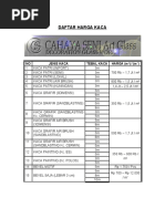 Daftar Harga Kaca