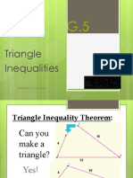 Triangle Inequalities: Modified by Lisa Palen