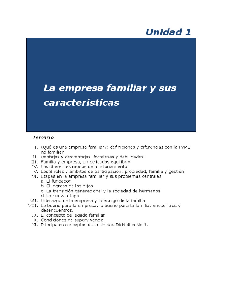 Claves de Gestión en Empresas Familiares | PDF | Toma de decisiones ...