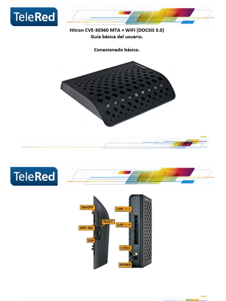 Telefone hitron cve 30360 2 Hitron cgnv4