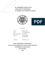 Basic Chemistry II Practicum Report: Aspirin and Caffeine Analysis