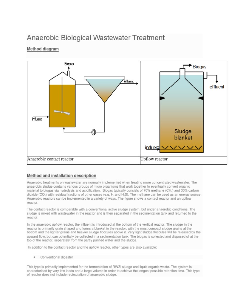 Anaerobic Biological Wastewater Treatment | PDF | Anaerobic Digestion ...