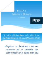 Tema 1. Retórica e Historia