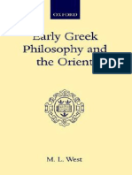 M. L. West-Early Greek Philosophy and The Orient-Oxford University Press (1971)