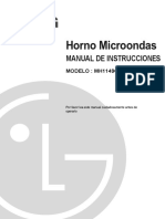 Manual de instrucciones horno microondas MH1149C