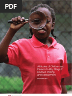 Download Attitudes of Children and Parents to Science Testing and Assessment by Wellcome Trust SN37845112 doc pdf