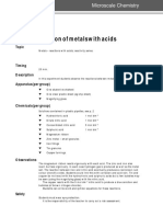 The Reaction of Metals With Acids: Topic