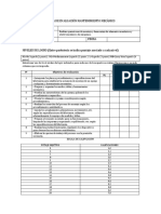 Pauta de Evaluación Mantenimiento Mecánico