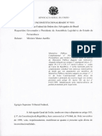 Parecer da AGU sobre auxílio-saúde indenizatório dos promotores do MPPE 