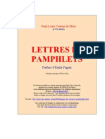 Courier Lettres Et Pamphlets
