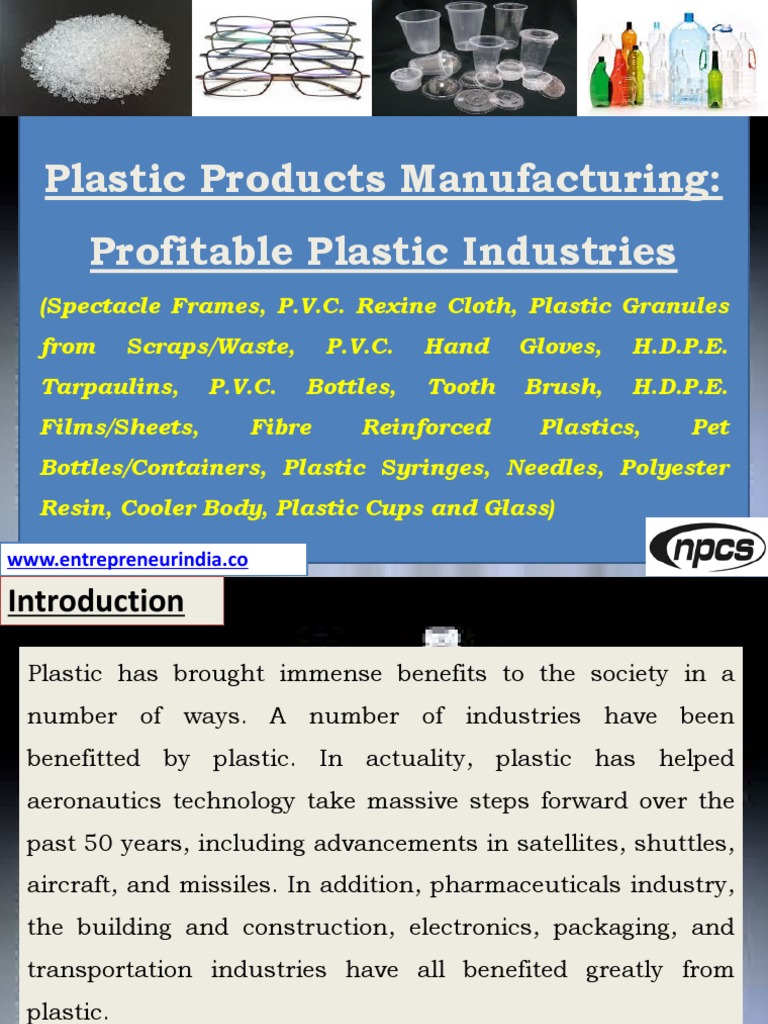 Plastic Products Manufacturing Profitable Plastic Industries 173837