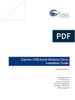 Cypress USB-Serial Windows Driver Installation Guide: Doc. No. 001-87770 Rev E