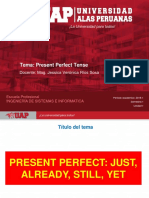 Tema: Present Perfect Tense: Docente: Mag. Jessica Verónica Ríos Sosa
