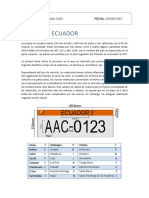 Tipos de Placas Ecuador PDF