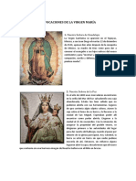 Las principales advocaciones y virtudes de la Virgen María