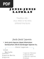 Jenis-Jenis Laporan