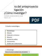 Estructura Anteproyecto Como Investigar PDF