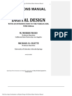 Digital Design 5th Edition Mano Solutions Manual
