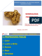 Mineralogía Propiedades Físicas I