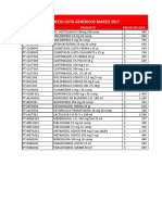 Lista Precios Genéricos 03 2017 2